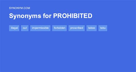 What is another word for prohibit